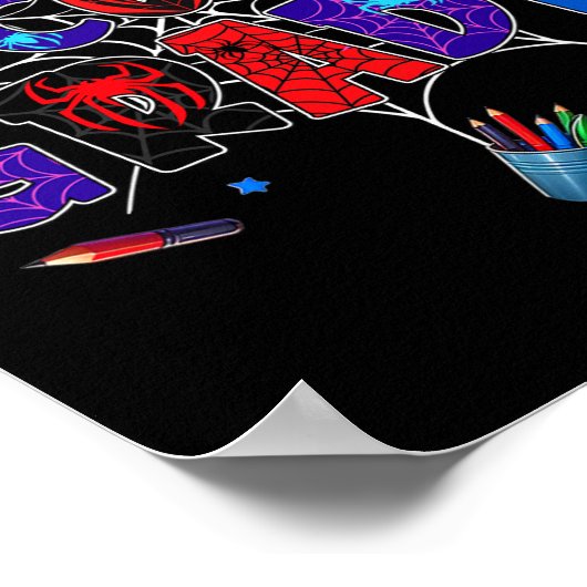 Ck To School 2nd Grade Boys Gamer First Day Second ポスター (角)