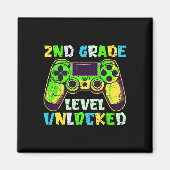 Ck To School 2nd Grade Boys Gamer First Day Second マグネット (正面)