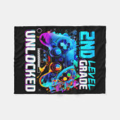 Ck To School 2nd Grade Level Unlocked Gamer Kids B フリースブランケット (正面(横))