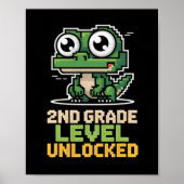 Ck To School 2nd Grade Lizard Gamer Second Level U ポスター (正面)