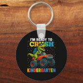 Ck To School Boy Dinosaur I'm Ready To Crush Secon キーホルダー (正面)