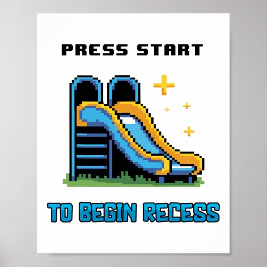 Ck To School Funny Gamer For Boys Girls Kids Press ポスター (正面)