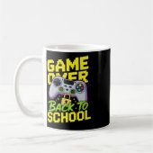 Ck To School Gamer Controller Funny Pun Graphic Hu コーヒーマグカップ (左)