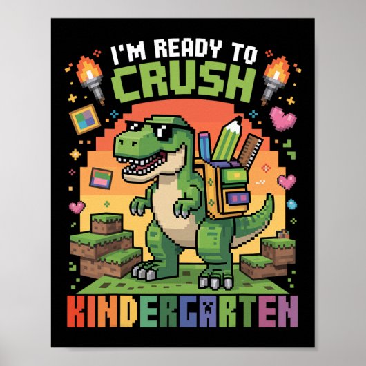 Ck To School Kindergarten Boys I'm Ready To Crush  ポスター (正面)