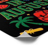 Ck To School Xmas Palm Tree Graduation Christmas I ポスター (角)