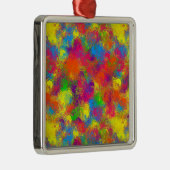 CKCは絵を描花模様 – プレミアムオーナメントSq. メタルオーナメント (右)
