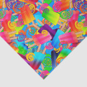 CKCポップシクルスワール、ブルーティッシュラッピング紙 薄葉紙 (詳細)