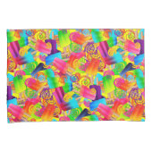 CKCポップシクル渦巻き、黄色の枕ケースセット 枕カバー (正面右)