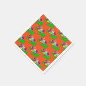 CKCリルガラスタートルオレンジ紙パーティーナプキンス スタンダードカクテルナプキン (角)