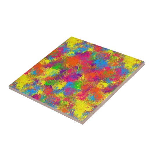 CKC缶絵を描花模様 – セラミックタイル (側面)