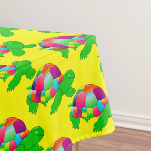 CKC Lil Glass Turtle,黄色–60x84テーブルクロス テーブルクロス (インサイチュ)