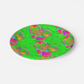 CKC-Peace,Love and Popsicle's，ネオン紙プレート ペーパープレート (アングル)