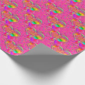 CKC-Peace, Love and Popsicle's, Pink-Gift Wrap ラッピングペーパー (角)