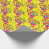 CKC-Peace, Love and Popsicle's, Yellow-Gift Wrap ラッピングペーパー (角)