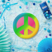 CKC、Peace Symbol 02-紙パーティープレート ペーパープレート (パーティー)