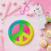 CKC、Peace Symbol 02-紙パーティープレート ペーパープレート (パーティー)