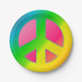 CKC、Peace Symbol 02-紙パーティープレート ペーパープレート (正面)