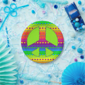 CKC、Peace Symbol 08-紙パーティープレート ペーパープレート (パーティー)
