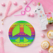 CKC、Peace Symbol 08-紙パーティープレート ペーパープレート (パーティー)