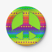 CKC、Peace Symbol 08-紙パーティープレート ペーパープレート (正面)