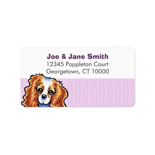 CKCSブレンハイムティスルストライプズ ラベル (正面)