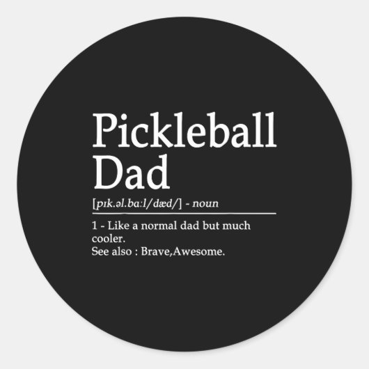 Ckleball Funny Ckleball Dad Quote Definition Fathe ラウンドシール (正面)