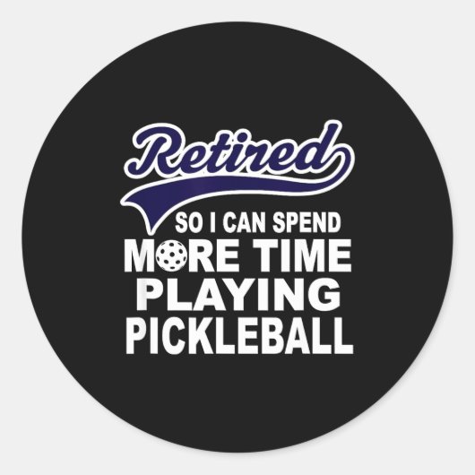 Ckleball Funny Retirement Quote ラウンドシール (正面)