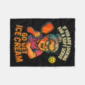 Ckleball Grandma  フリースブランケット (正面(横))