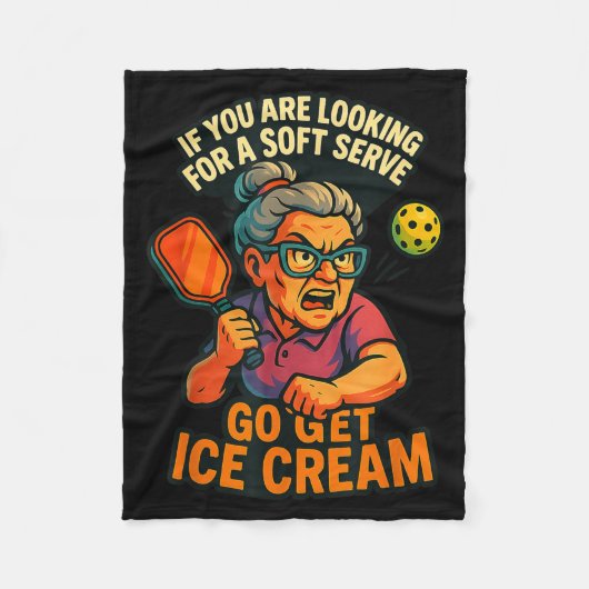 Ckleball Grandma  フリースブランケット (正面)