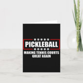 Ckleball Making Tennis Courts Great Again Funny  カード (正面)