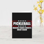 Ckleball Making Tennis Courts Great Again Funny  カード (黄色い花)