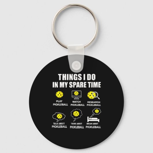 Ckleball Things I Do In My Spare Time, Funny Ckleb キーホルダー (正面)