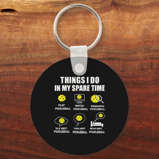Ckleball Things I Do In My Spare Time, Funny Ckleb キーホルダー (正面)