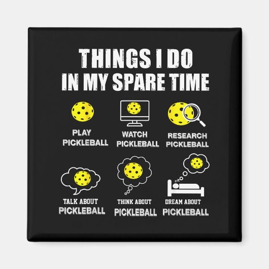 Ckleball Things I Do In My Spare Time, Funny Ckleb マグネット (正面)