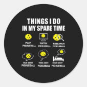 Ckleball Things I Do In My Spare Time, Funny Ckleb ラウンドシール (正面)