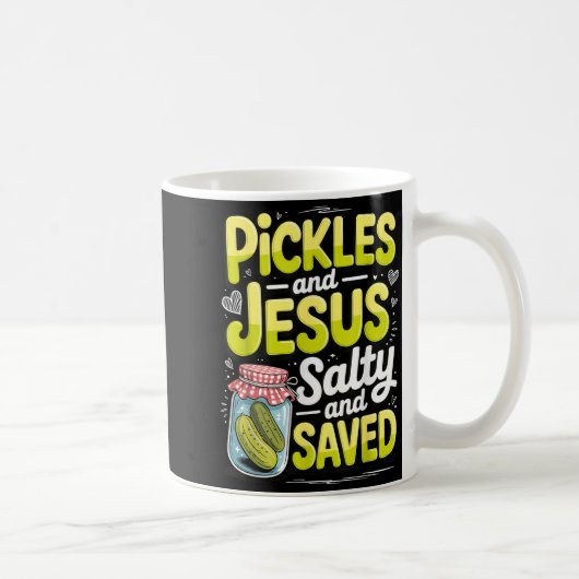 Ckles And Jesus Salty And Saved  コーヒーマグカップ (右)