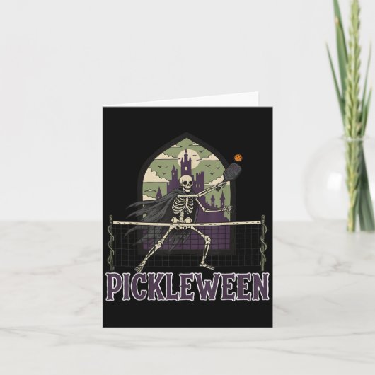 Ckleween Ckleball Halloween Costume Skeleton Goth カード (正面)