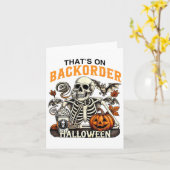 Ckorder Hallowである薬局技術スケルトンおもしろい カード (黄色い花)