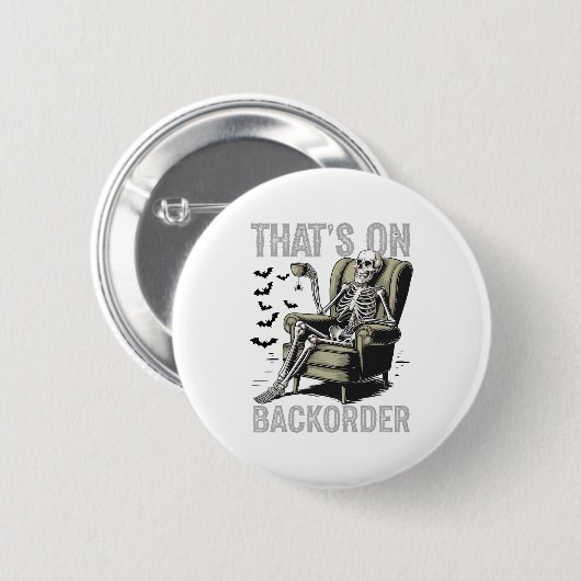 Ckorder Pharmacy Tech Skeleton That Ck 缶バッジ (正面&裏面)