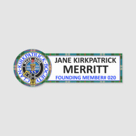 CKS NAME BADGE #020 Jane Kirkpatrick Merritt 名札