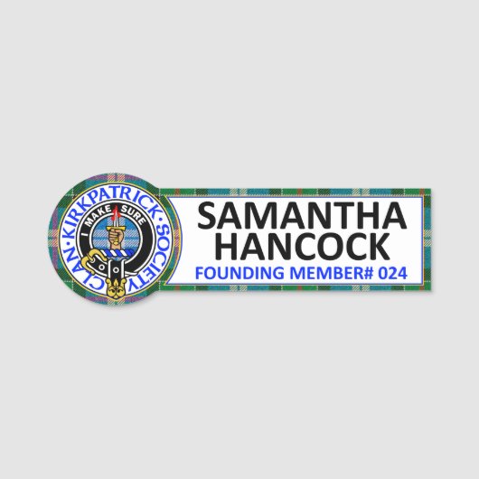 CKS NAME BADGE #024 SAMANTHA HANCOCK 名札 (正面)