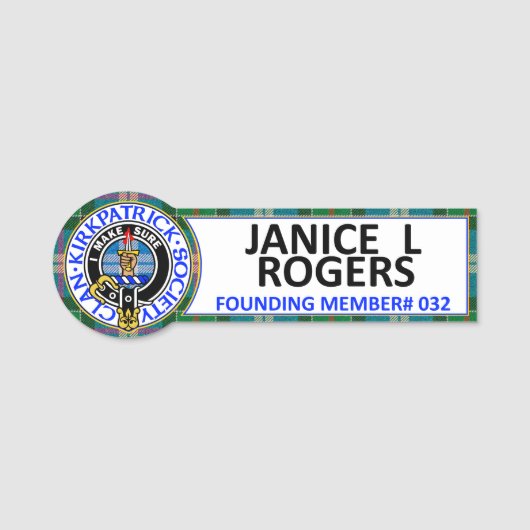 CKS NAME BADGE #032 JANICE L ROGERS 名札 (正面)