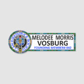 CKS NAME BADGE 042 MELODEE MORRIS VOSBURG 名札 (正面)