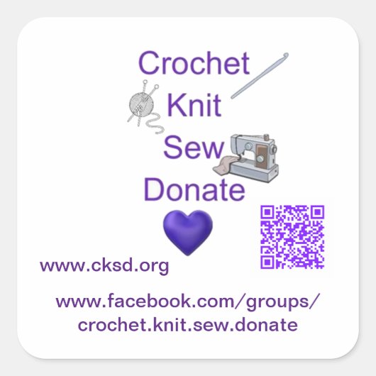 CKSD寄付ステッカー スクエアシール (正面)