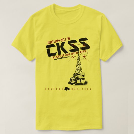 CKSSのラジオ Tシャツ (デザイン正面)