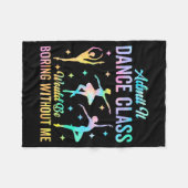 Clが私なしで退屈だと認めおもしろいる フリースブランケット (正面(横))