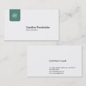 CL企業のなNo24Bのヴィンテージの緑 名刺 (正面/裏面)