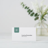 CL企業のなNo24Bのヴィンテージの緑 名刺 (スタンド正面)