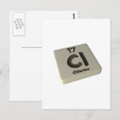 Cl塩素 ポストカード (正面/裏面)