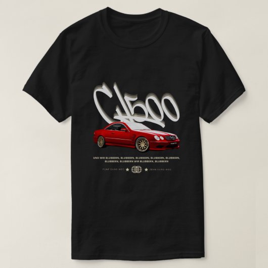 CL500 | T-SHIRT BLACK Tシャツ (デザイン正面)